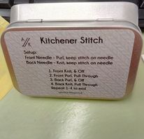Atomic Knitting Notions and Stitch Markers