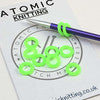 Atomic Knitting Notions and Stitch Markers