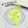 Atomic Knitting Notions and Stitch Markers