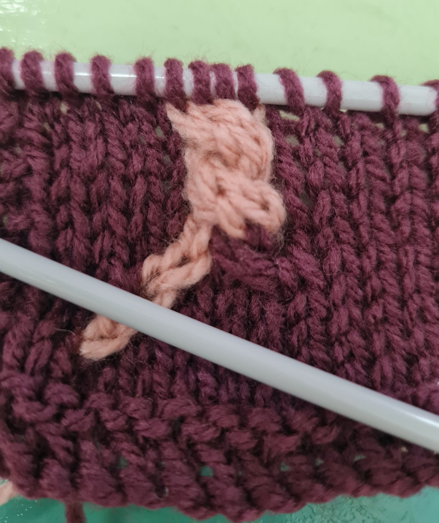 Knitted Colourwork Cables