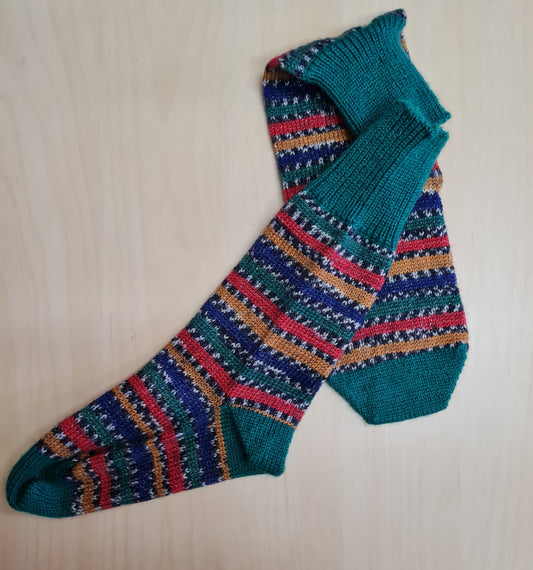 Top-Down Knitted Socks