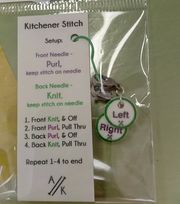 Atomic Knitting Notions and Stitch Markers