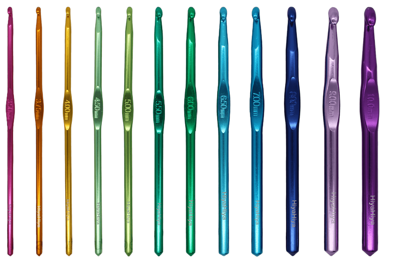 HiyaHiya aluminium crochet hooks