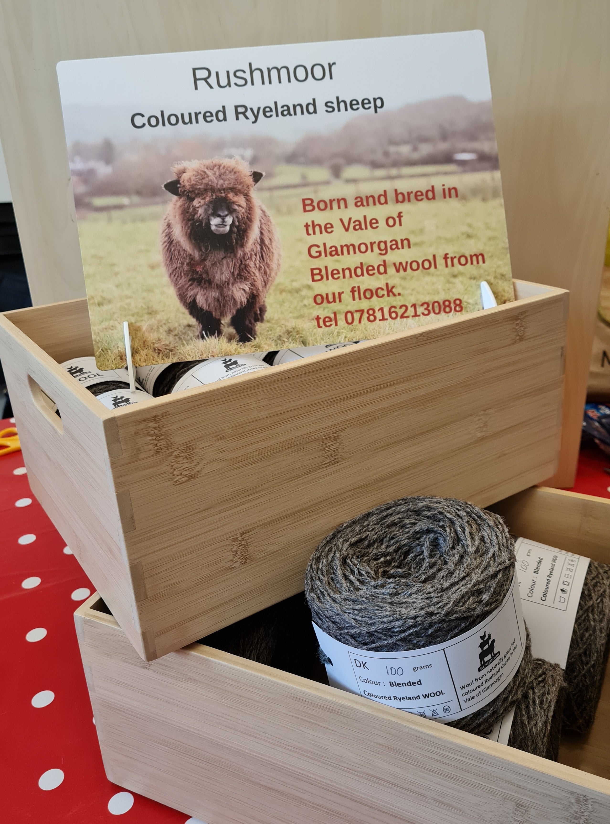 Coloured Ryeland Wool